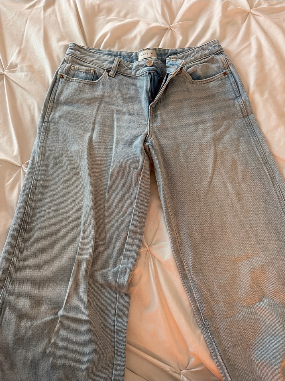 PacSun Light Blue Wide-Leg Jeans
